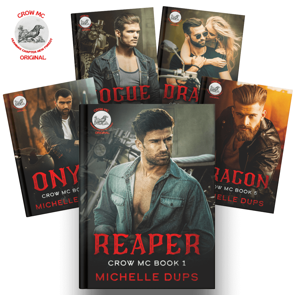 Book series Crow MC by Michelle Dups