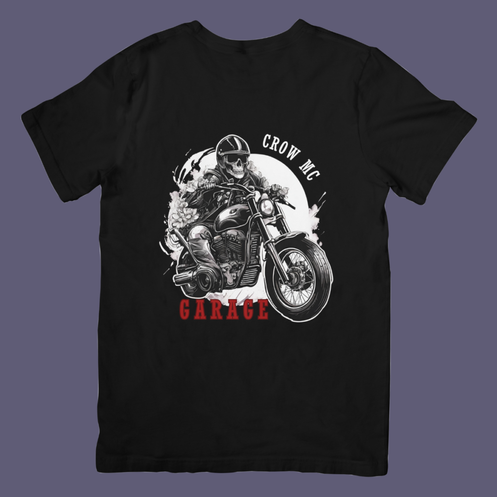 Crow MC Garage T-shirt Black